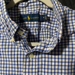 Polo by Ralph Lauren Blue and White Plaid Shirt